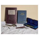 Collection of Antique Barber Implements