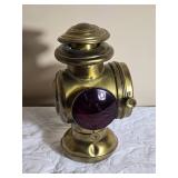 Brilliant Vintage Brass Fire Engine Oil Lamp Light - Solar