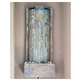 Contemporary Slate Style Wall Fountain with Integrated Pump