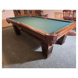 American Classics Custom Built Billiard Table with Accessories