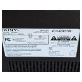 Sony 43 Inch Smart Television Model XBR 43X830C