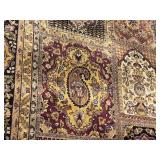 Large Persian Style Patchwork Area Rug Multi Medallion Design