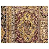 Large Persian Style Patchwork Area Rug Multi Medallion Design