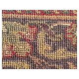 Large Hand Knotted Persian Style Area Rug Cream Field Floral Design