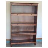 Ethan Allen Contemporary Wood Four Tier Barrister Bookcase