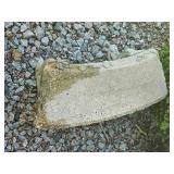 Concrete Garden Bench with Vine Accent