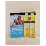 NEUTROGENA BEACH DEFENSE WATER + SUN PROTECTION SUNSCREEN SPRAY 60+ 2PK