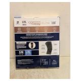 NEW COPPERFIT ELITE COMPRESSION KNEE SLEEVE L/XL 2PK