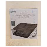 NEW PURE ENRICHMENT PURE RELIEF ULTRA WIDE MICROPLUSH HEATING PAD