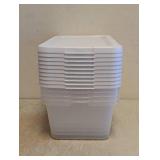 NEW SMALL STORAGE CONTAINERS WITH LIDS 4PK