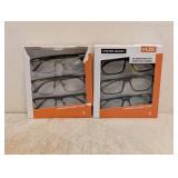 (2) NEW FOSTER GRANT +1.25 READING GLASSES 3PK