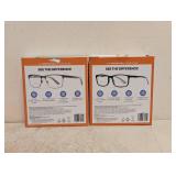 (2) NEW FOSTER GRANT +1.25 READING GLASSES 3PK
