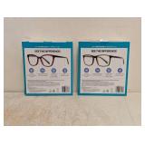 (2) NEW FOSTER GRANT +1.75 READING GLASSES 3PK
