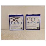 (2) NEW FOSTER GRANT +2.50 READING GLASSES 3PK