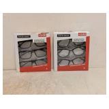 (2) NEW FOSTER GRANT +3.00 READING GLASSES 3PK