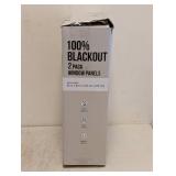 NEW 100% BLACKOUT WINDOW PANELS BROWN 2PK