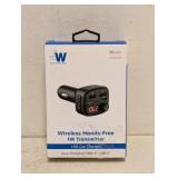 JW JUST WIRELESS WIRELESS HANDS-FREE FM TRANSMITTER