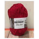 NEW YARNSPIRATIONS BERNAT BLANKET RED