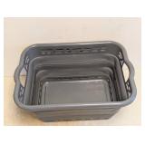 COLLAPSIBLE LAUNDRY HAMPER GRAY