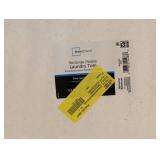 MAINSTAYS RECTANGULAR FLEXIBLE LAUNDRY TOTE WHITE