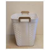 MAINSTAYS RECTANGULAR FLEXIBLE LAUNDRY TOTE WHITE