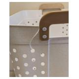MAINSTAYS RECTANGULAR FLEXIBLE LAUNDRY TOTE WHITE