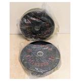 (2) NEW EVERYDAY ESSENTIALS 55LBS RUBBER BUMPER PLATE WEIGHTS