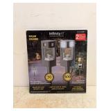 INFINITY X1 MOTION ACTIVATED SOLAR PATH LIGHT SECURITY LIGHT 2PK