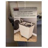 (2) SEVILLE CLASSICS 2 SECTION LAUNDRY HAMPER