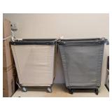 (2) SEVILLE CLASSICS 2 SECTION LAUNDRY HAMPER