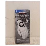 NEW KIRKLAND SIGNATURE GOLF GLOVES SIZE LARGE 4 PACK