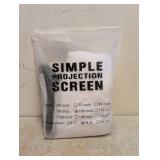 NEW SIMPLE 100 INCH PROJECTION SCREEN