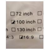 NEW SIMPLE 100 INCH PROJECTION SCREEN