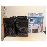 (3) CLEVERMADE FOLDABLE TOTE BAG ON WHEELS