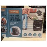 (3) CLEVERMADE FOLDABLE TOTE BAG ON WHEELS