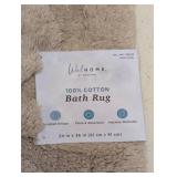 NEW WELHOME BY WELSPUN BATH RUG TAN