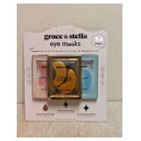 NEW GRACE & STELLA EYE MASKS 24PK