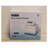 NEW KIRKLAND SIGNATURE DRY FACIAL TOWELS 200CT