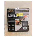 NEW THYME & TABLE 3-PIECE NESTING LOW BOWL SET
