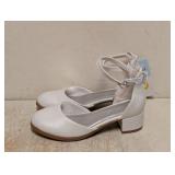 NEW CAT & JACK GIRLS SHOES SIZE 1 WHITE/HAZEL