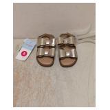 NEW CAT & JACK TODDLER GIRLS RUBY SHOES SIZE 5 GOLD