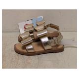 NEW CAT & JACK TODDLER GIRLS RUBY SHOES SIZE 5 GOLD