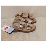 NEW CAT & JACK TODDLER GIRLS RUBY SHOES SIZE 5 GOLD