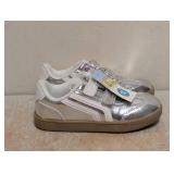 NEW CAT & JACK TODDLER DAKOTA SNEAKERS SIZE 12 SILVER