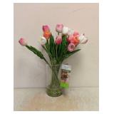 NEW NEARLY NATURAL ARTIFICIAL TULIP ARRANGEMENT