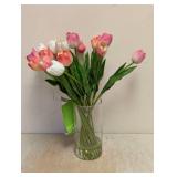 NEW NEARLY NATURAL ARTIFICIAL TULIP ARRANGEMENT