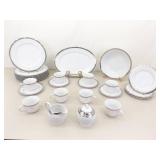 27 Piece Royal Doulton Platinum Set