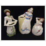 Lot of 3 Vintage Weill Ware Figural Planters