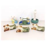 Lot of 5 Vintage Shawnee etc. Planters