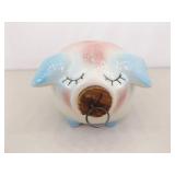 2 RARE 1957 Hull Pottery Corky Pig Banks